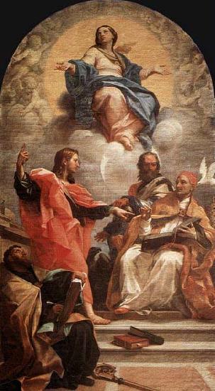 Carlo Maratti Assumption and the Doctors of the Church oil painting picture